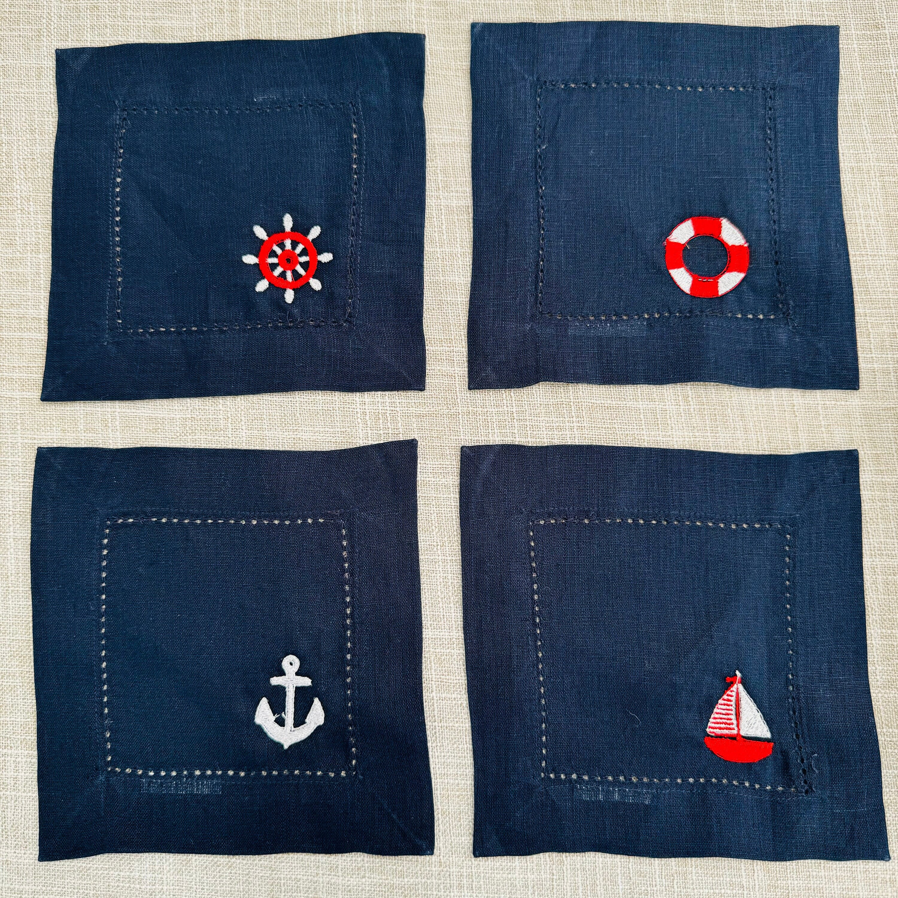 Be Nauti Cocktail Napkin Set