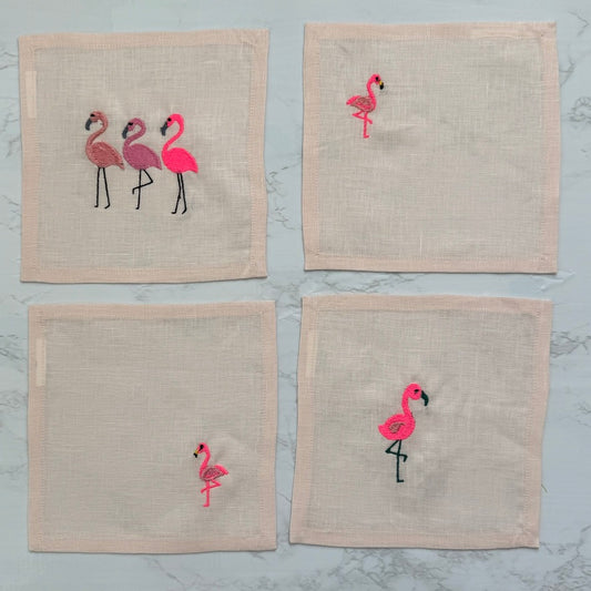 A Flocking Good Time Cocktail Napkin Set