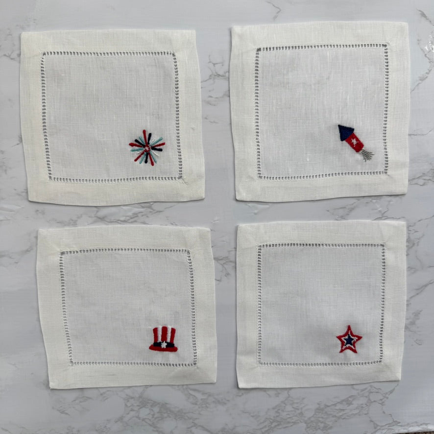 Uncle Sam Cocktail Napkin Set