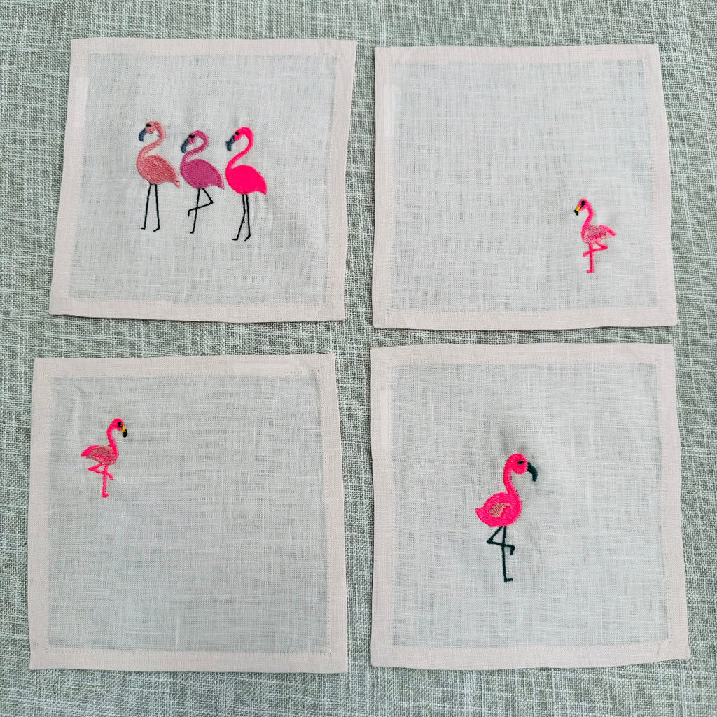 A Flocking Good Time Cocktail Napkin Set