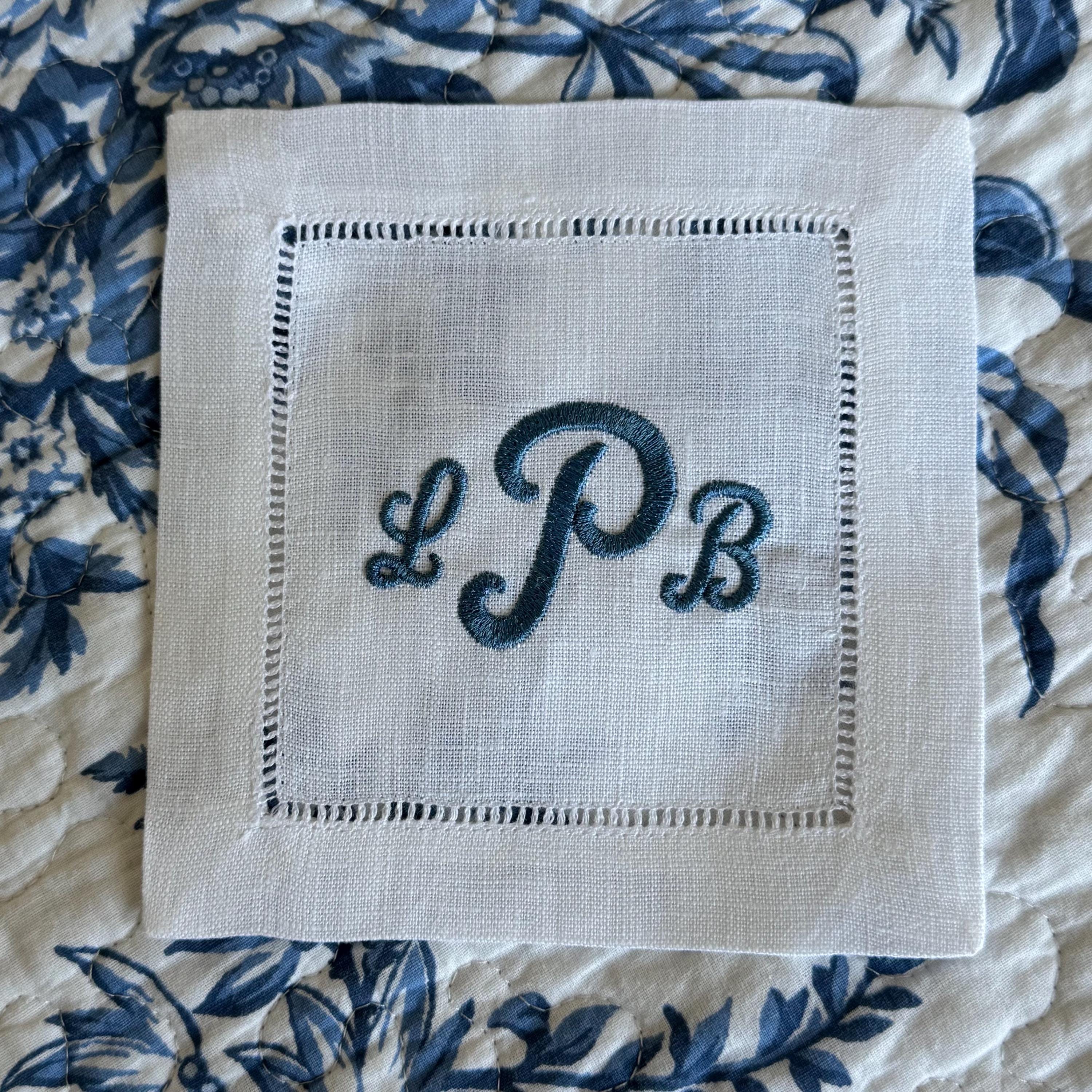 Wedding and Engagement Custom Cocktail Napkin Set